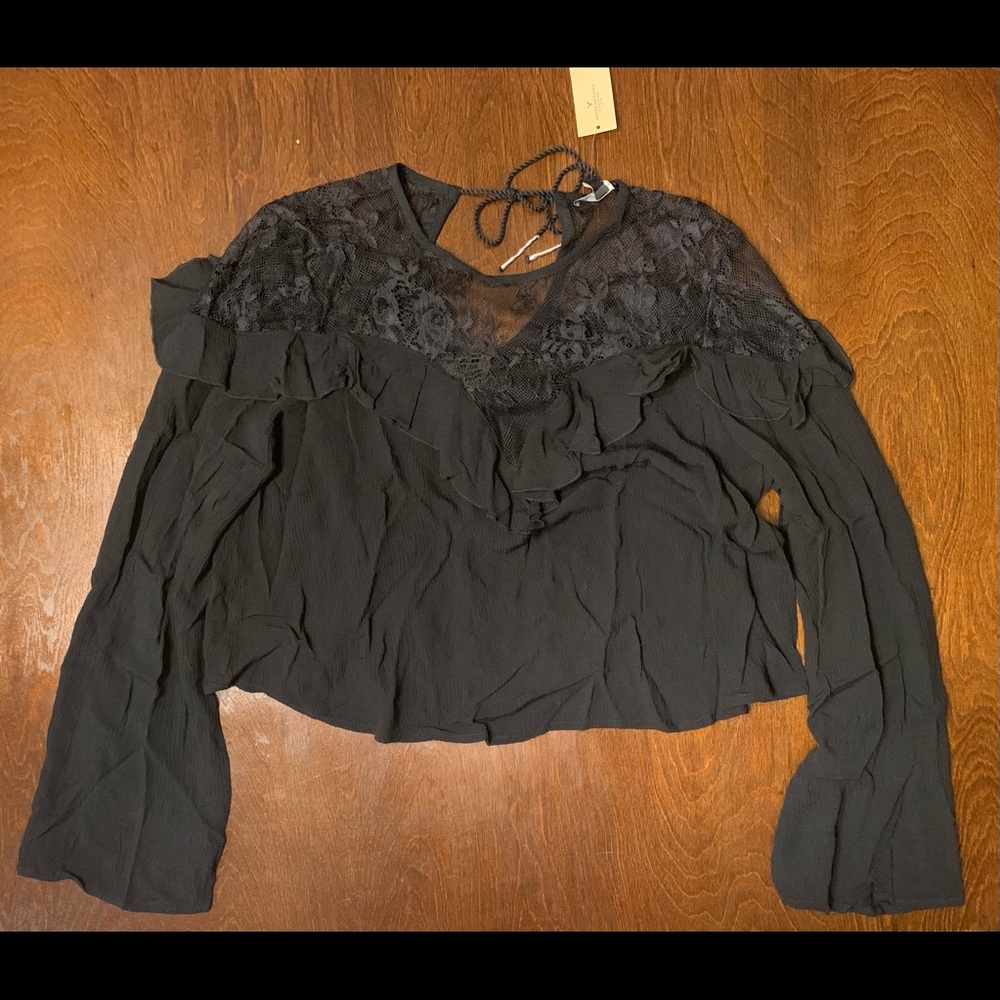 AE long sleeve crop shirt - Picture 2 of 8